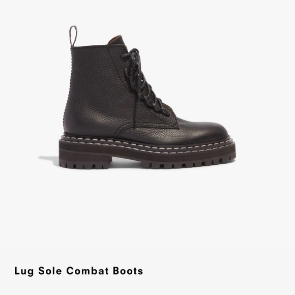 NWOT PROENZA SCHOULER Leather Combat Boots - Picture 12 of 12
